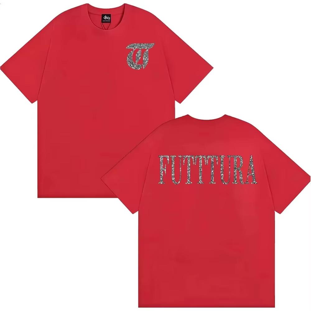 Sängerin Tini Stoessel Futtura Album Logo T-Shirt Herren Damen Kleidung Harajuku Ästhetik T-Shirts Lässig Hohe Qualität Gemütliches T-Shirt