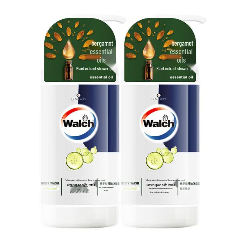 Walch Bergamot Essential Oil Shower Gel (2 x 600ml)