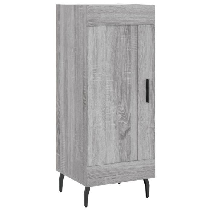 VidaXL Buffet Sonoma gris 34,5x34x90 cm Bois d'ingénierie 830466