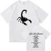 T-shirt Miko Giovane Non Disturbare Cotone Manica Corta Grafica Scorpione Moda Larga Casual Donna Uomo T-shirt Streetwear