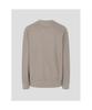 Binpolmen Textured Round Neck Long Sleeve T-Shirt Beige