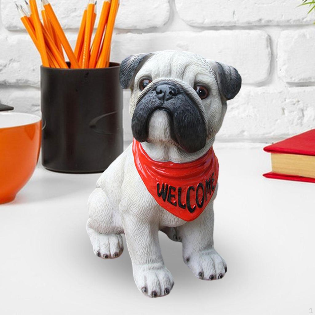 Animal Statue Dog Sculpture Desktop Figurines Collection Ornament for House Cabinets