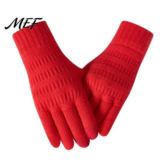 Anti Pilling Thermal Gloves for Winter Knitted Touchscreen Men Women, Warm Gloves, Thickened Conductive Fingertip Smartphone Plush Lining Mittens Cold