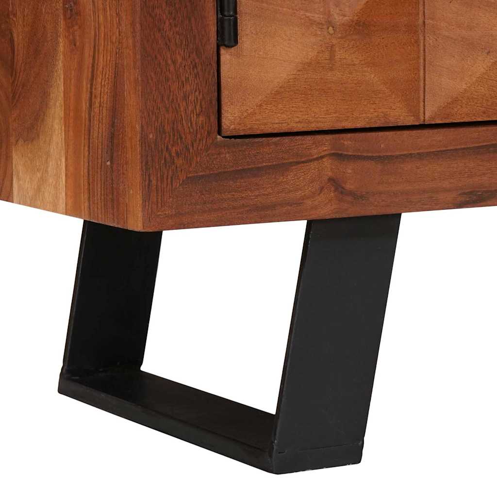 TV Stand Honey Brown 112 X 30 X 48 Cm Solid Acacia Wood