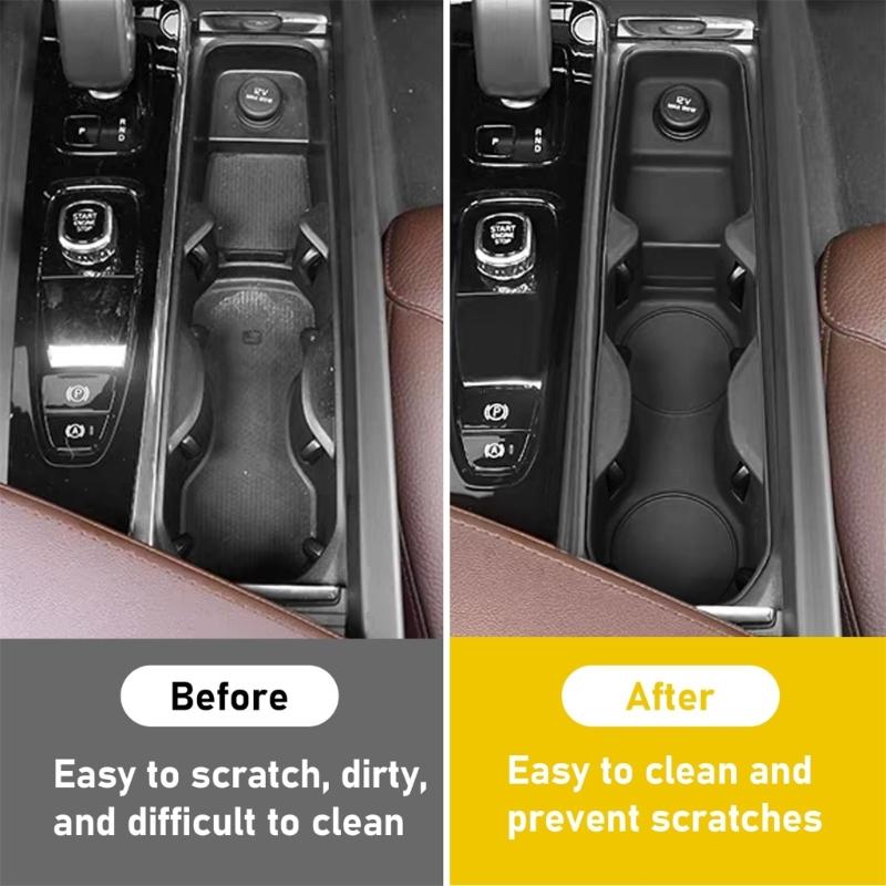 Flexible Silicone Car Cup Holder Organizer with Adjustable Design Universal Car Drink Holder Expander for S90 Vehicles