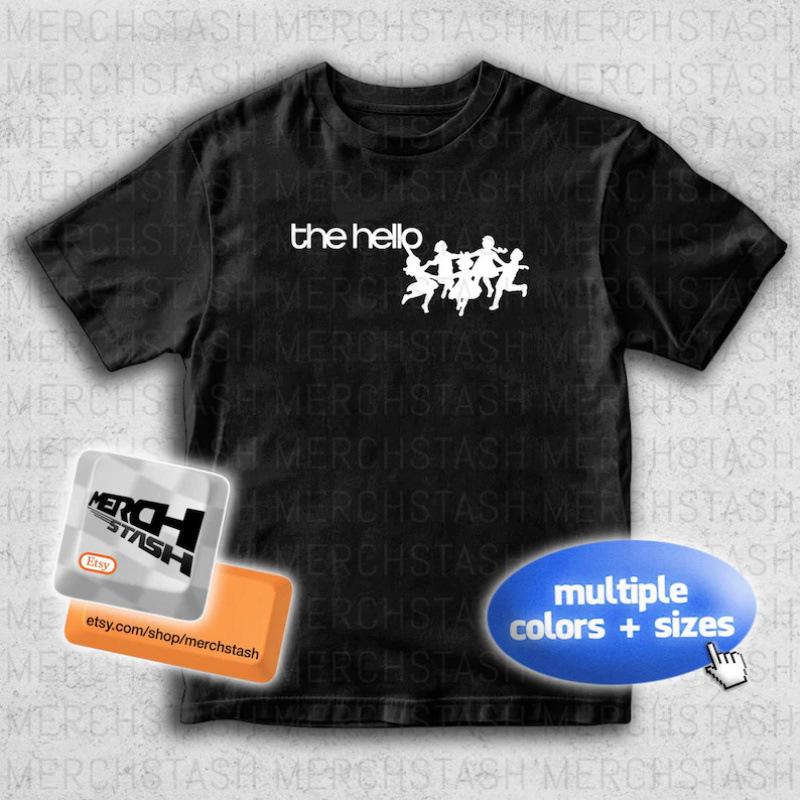 Fashion Women s T-Shirt The Hellp Band Dancers Logo Logo T-Shirt Tee Mer S