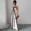 European and American Women's Clothing Summer New Sexy Suspender Cardigan Slim Backless Straight Jumpsuit