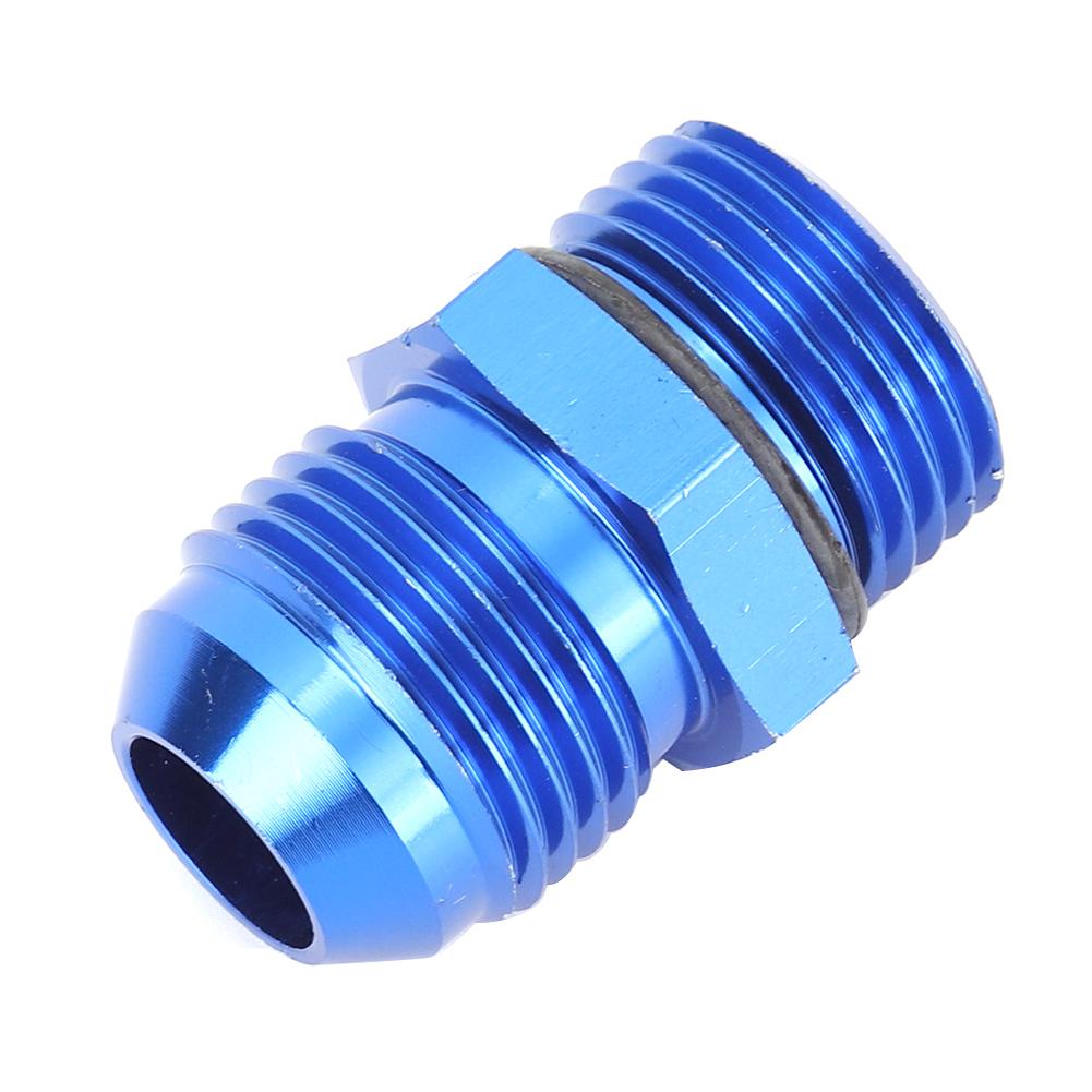 AN10 to ORB10 Male Thread Adapter Fitting Blue T6061 Aluminum Alloy
