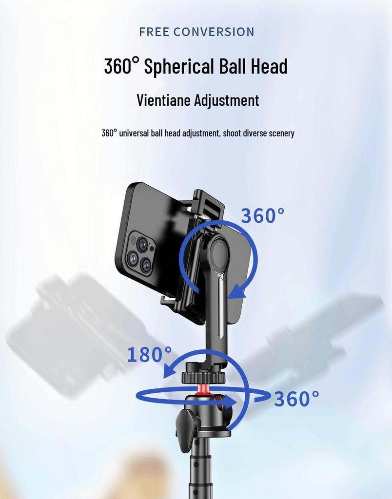 Octopus Selfie Stick Tripod & Phone Holder for Live Streaming and Outdoor Shooting