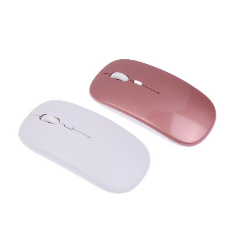 Slim Wireless Mouse 2.4Ghz Rechargeable Optical Mice 1600Dpi Gamer Office Quiet Mouse Mice With Usb Receiver For Pc Laptop