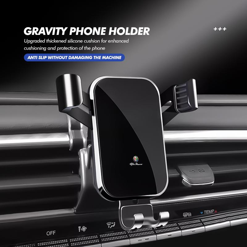 Car Phone Holder Stand Air Vent Gravity Mount GPS Support For Alfa Romeo 159 Giulietta 156 147 Giulia Mito GT Stelvio Spider