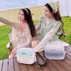Summer New Twill Camera Bag New Fashionable Versatile Niche Striped Women's Bag