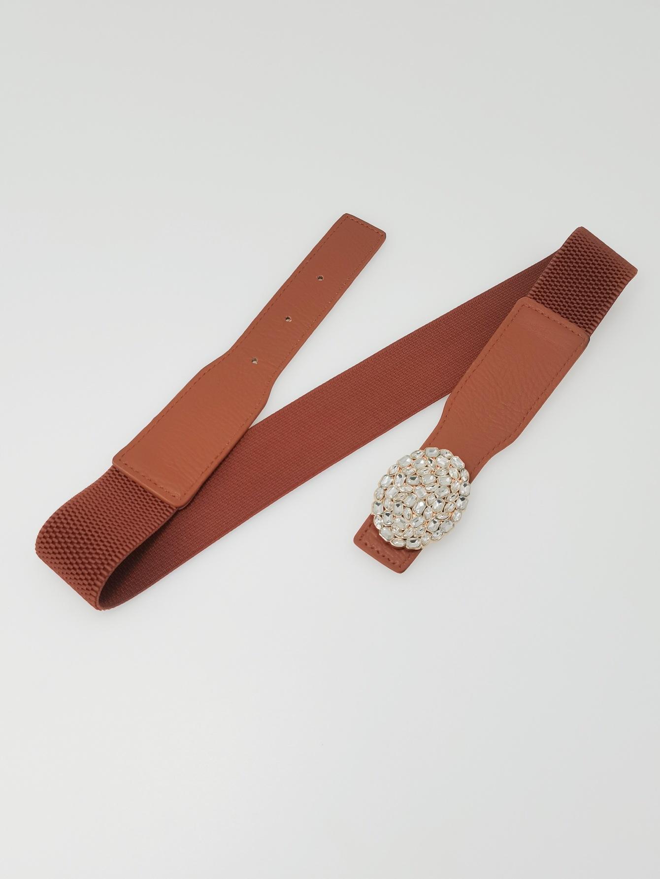 

Эластичный Эластичный Пояс Женский Повседневный Платье Декоративная Поясная Печать Простой 95cm length