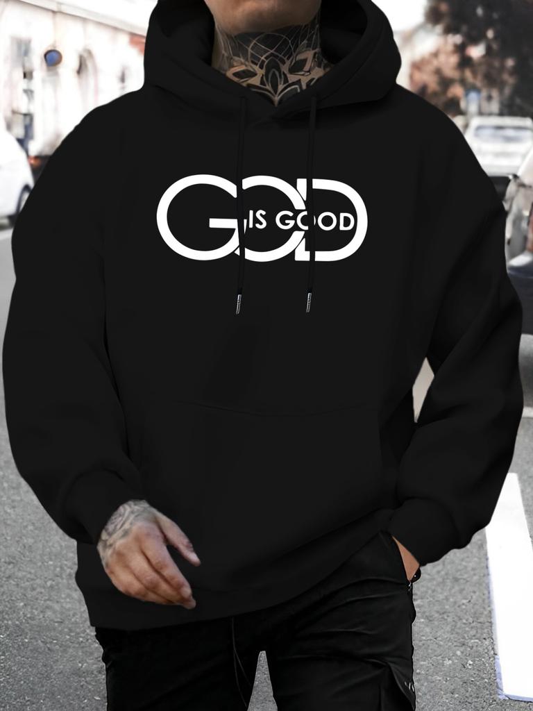 2026 Music Festival Summer New Arrival unisex Casual All-Match Style Fashion Hoodie with Individual Print on Sweatshirt, GOD IS GOOD Letter Design Pat