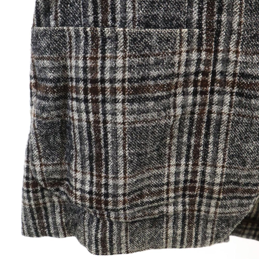 TAGLIATORE made in Italy Check Pattern tailored jacket 46 gray blazer Men's Used