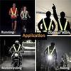 2 Pack Reflective Vest,Reflective Vest Running Gear with 4 PCS High Visibility Armbands,Suitable for Night Running Jogging Hiking Cycling Walking