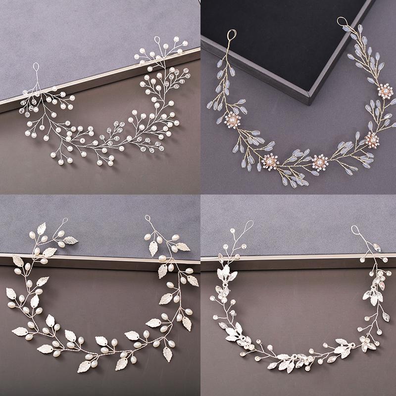 Women Headbands Pearl  Flower Headband Wedding Hair Accessories For Women Bridal Headband Hair Jewelry Wedding Accessories