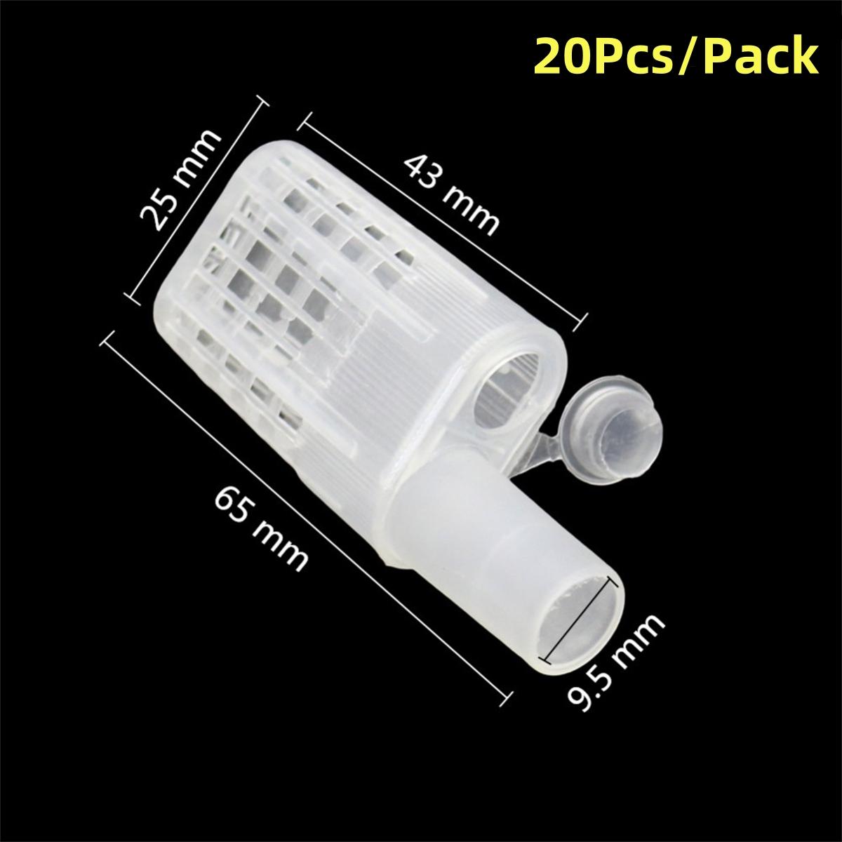 

Queen Bee Transport Box Kit 20Pcs White Queen Bee Cages and a Red Large Transport Box Bee Rearing Incubator Bee Moving Isolator