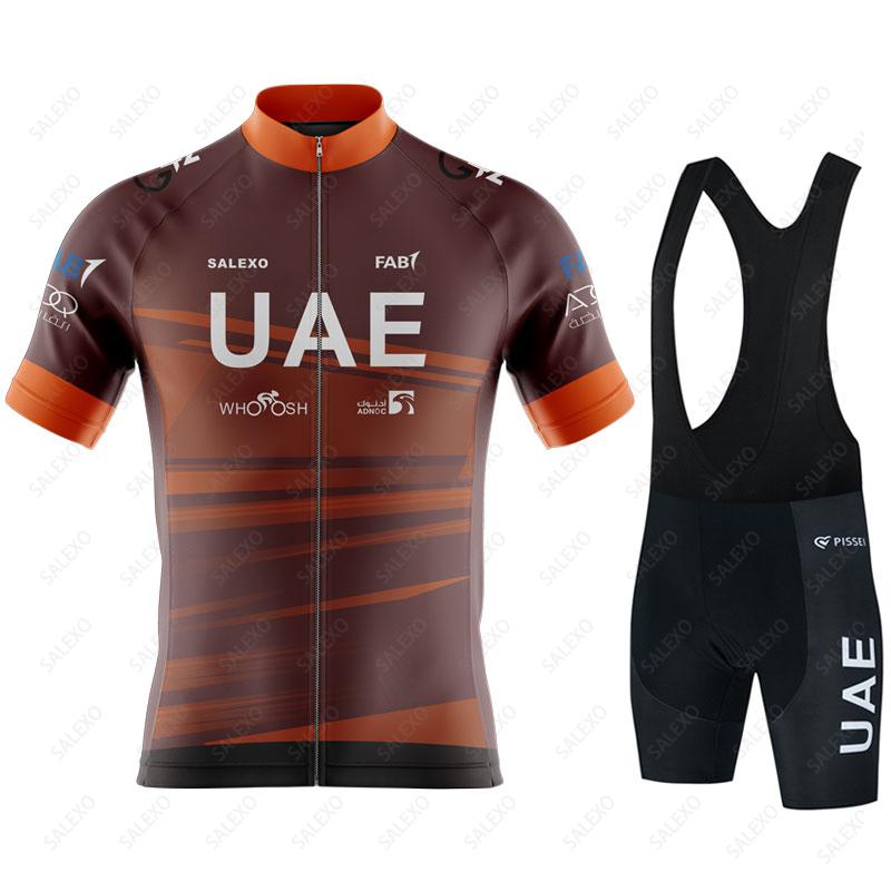 Bărbați de vară Emiratele Arabe Unite Îmbrăcăminte de ciclism cu mânecă scurtă Tricou pentru ciclism Sport Mtb Tricou pentru biciclete Respirabil Set de tricou pentru ciclism