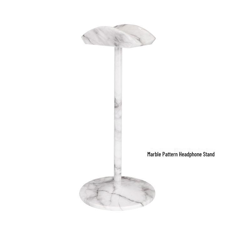 Solid Black Walnut Over-Ear Headphone Stand - Simple Wooden Display Hanger