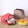 Stripe Lunch Bag Cooler Foldable Lunch Tote Bag, Reusable Lunch Holder Insulated Container Picnic Bag for Men Women