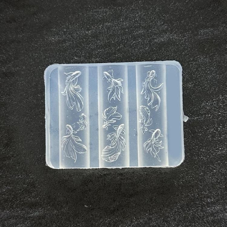 Silicone Nail Art Template With Aquatics Animal Reliefs Including Dolphin Clam and Starfish for Creative Designs