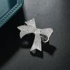 Weiman Brilliant CZ Cubic Zirconia Micro Pave Bow Jewelry Brooches for Wedding and Engagement for Children