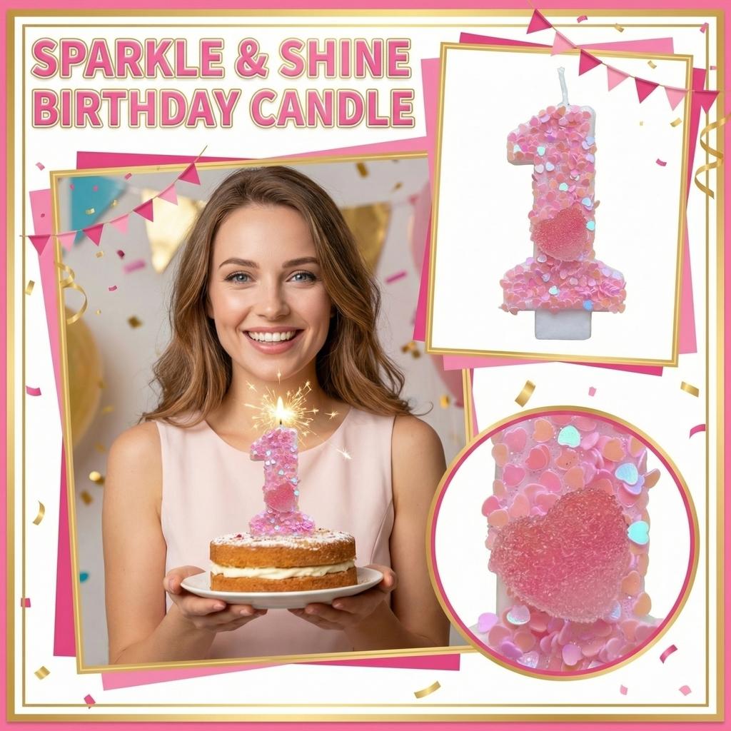 Fashion Cartoon Creative Birthday Candles Party Digital Candles