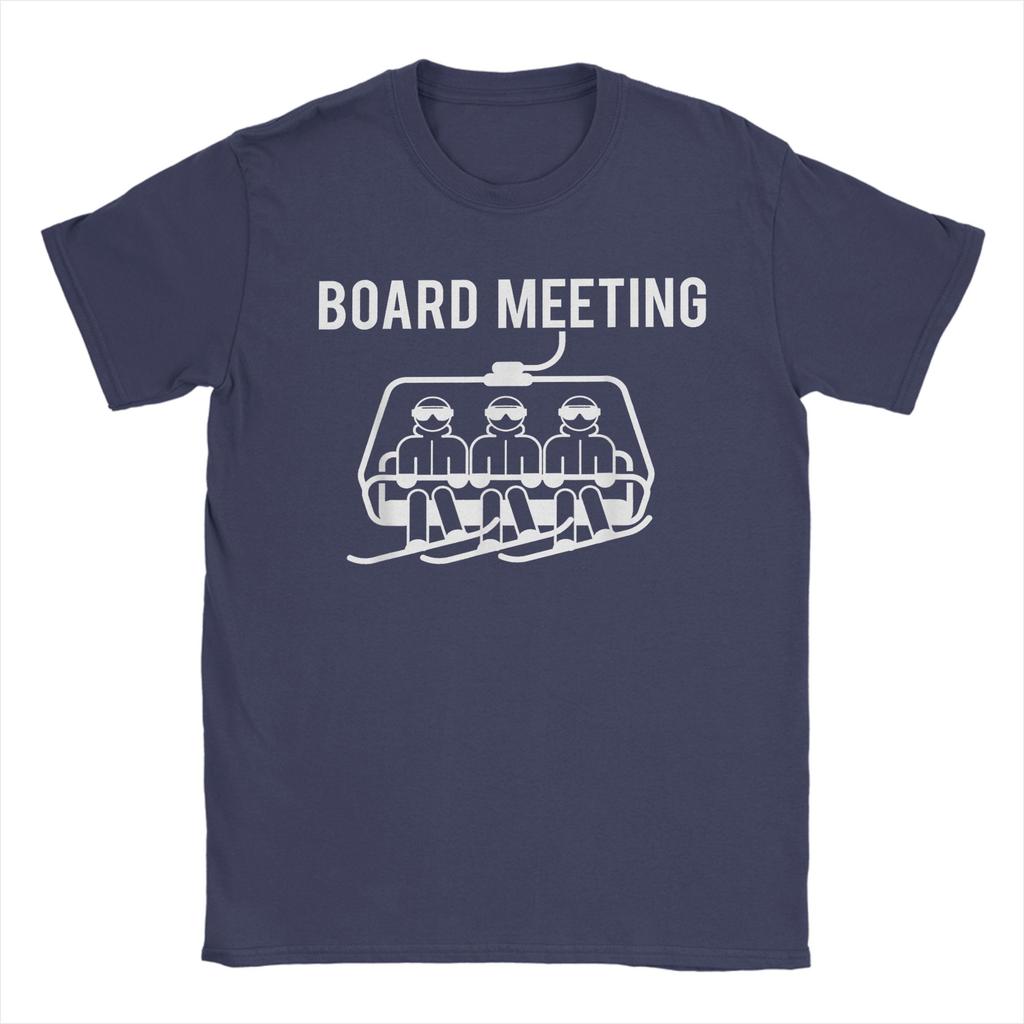 Snowboard Board Meeting Unisexs T Shirts Crazy Tees Short Sleeve Round Collar TShirt Pure Cotton Summer Clothing