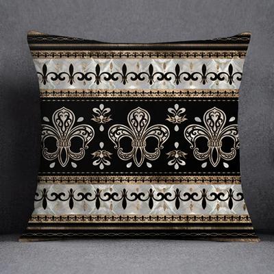 Luury Ethnic Floral Print Plush Pillows Case European Geometric Vintage Sofa Couch Cushions Case Home Office Decorative PillowsB-,(9)