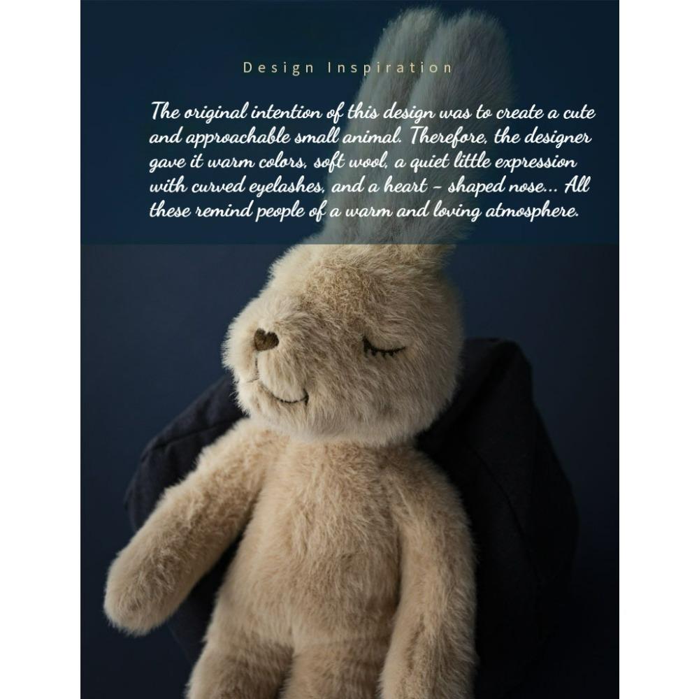 16Inch Fluffy Rabbit Plush Toy Super Cute Rabbit Plush Doll Home Decoration Ideal Gift for Birthdays, Graduation, Christmas, Thanksgiving, Easter,