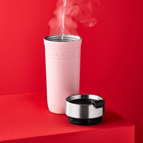 [Red Dot Design Award 2025 Winner] Le Creuset Travel Tumbler/Mug/Water Bottle, 350ml, Cherry Red, Stainless Steel, Vacuum Insulated, Keeps Drinks Hot