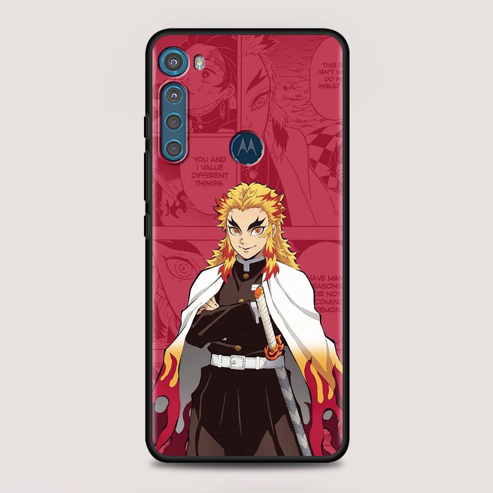 Anime Cartoon Demon Blade pentru MOTOROLA One Fusion Case pentru Moto G10 G9 G8 Plus Play Power One G20 G30 G40 G50 G60 Edge 20 Shell