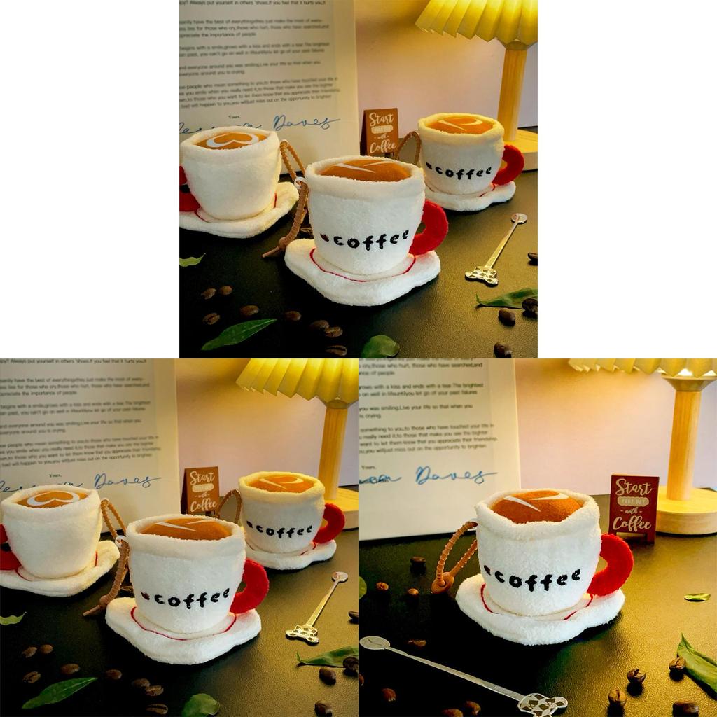 Coffee Cup Plush Doll Toy With Soft Pp Cotton For Afternoon Tea Decor And Gift