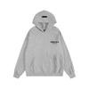 Męska Oversize Bluza z Kapturem z Nadrukiem Litery Flockowane Codzienna Streetwear 2025 Bawełniany Pulower