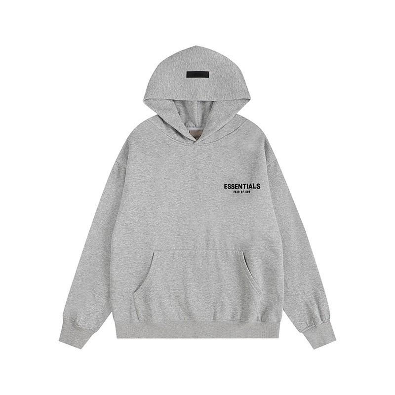 Męska Oversize Bluza z Kapturem z Nadrukiem Litery Flockowane Codzienna Streetwear 2025 Bawełniany Pulower