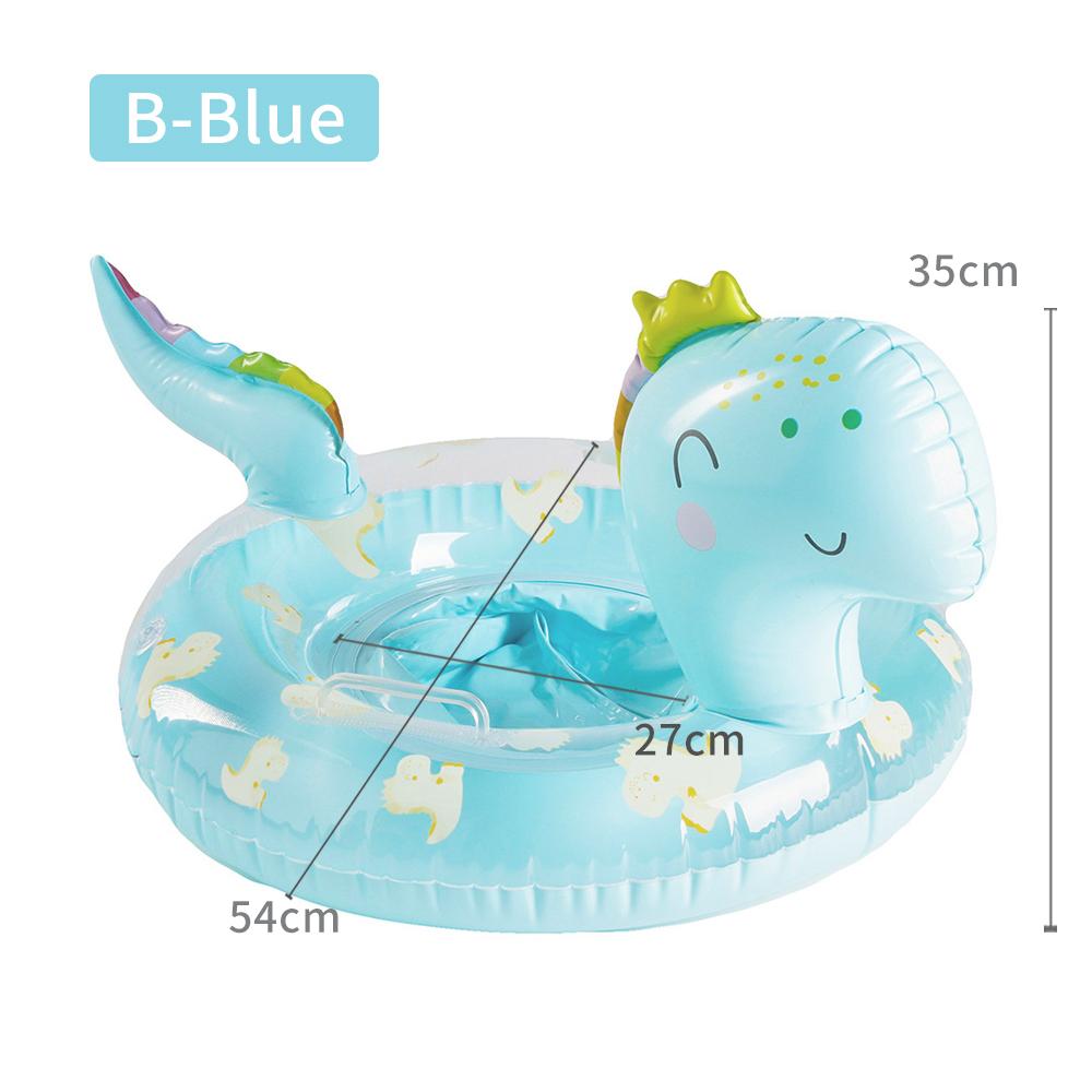 Baby learns to swim inflatable seat with handle and interactive swimming ring with water gun