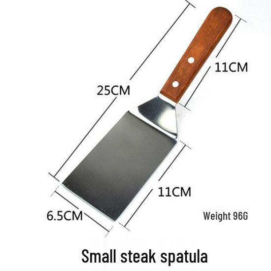 Thickened Teppanyaki Steak Spatula with Plastic Handle - Versatile Cooking and Baking Tool
