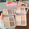 Judydoll Paleta Rozświetlacza i Bronzera Matowy Rozświetlacz & Naturalny Cień, Modelowanie Twarzy dla Nosa, Kości Policzkowe Budowalny Długotrwały