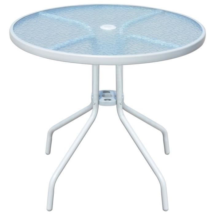VidaXL Mobilier de salle à manger d'extérieur 5 pcs Acier Noir