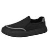 Canvas men's shoes summer new breathable casual black board shoes one pedal lazy shoes old Beijing cloth shoes