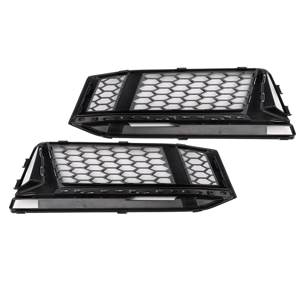 2PCS Fog Light Cover Grille Grill Fit A4 B9 S-Line S4 2016-2018