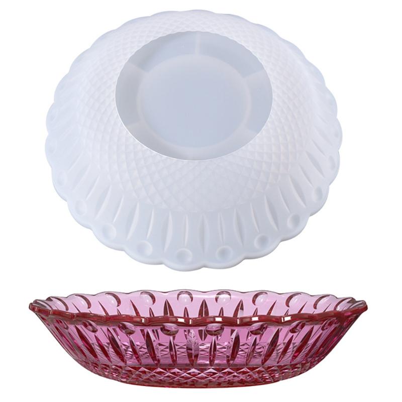 Tray Resin Mold Serving Board Plate Epoxy Resin Mould Fruit Tray DIY Mold Nut Snacks Tray Organizer Dish Silicone Mold