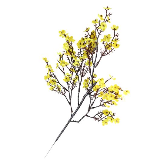 Konstgjorda Plomblomsgrenar 19,6" Falska Långstammade Vinterblomma för Bröllop Hemmakontor Sovrum Fest Bordscentrum