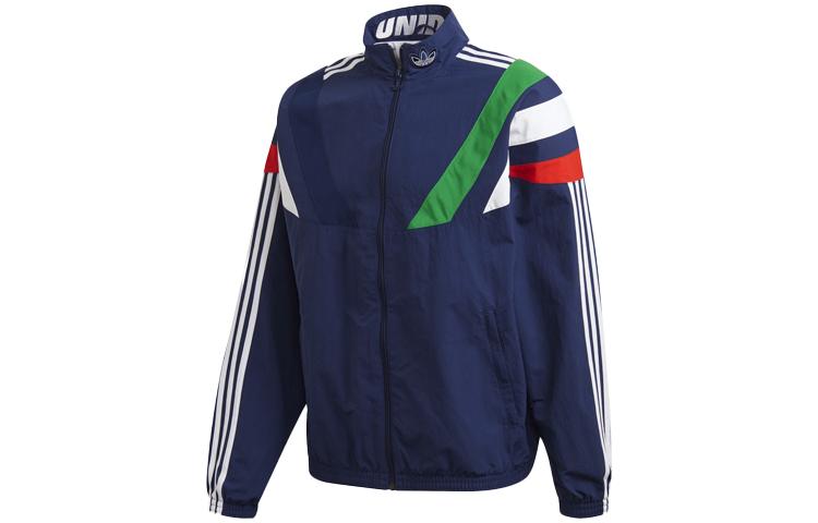 Adidas Originals Jackets Men s Dark Blue Stand Collar Moderate Other FN0966 M