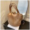 Borsa in Paglia Donna Nuova Estiva Vacanza al Mare Spiaggia Borsa Intrecciata Grande Capacità Borsa a Spalla Tote Borsa Tote Intrecciata in Paglia per Donna