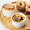 6pcs with Lid Ramekin 8 Oz Pudding Cup Multifunctional Soup Cup  Custard