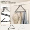 Über Tür Hängegarderobe Kleiderständer - Zum Aufhängen von Mänteln, Hüten, Schals, Handtüchern, Platzsparender Hakenständer für Schlafzimmer, Badezimmer
