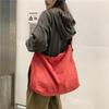 Japan and South Korea Simple Lazy Style Literary Wash Canvas Bag Large Capacity Messenger Bag Student Shoulder Bag Leisure Shopping Bag