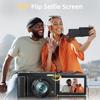 Upgrade 4K Digital Camera for Photography 48MP with 3'' 180° Flip Screen 16X Zoom Autofocus Vlogging Camera for YouTube, Compact Point and Shoot